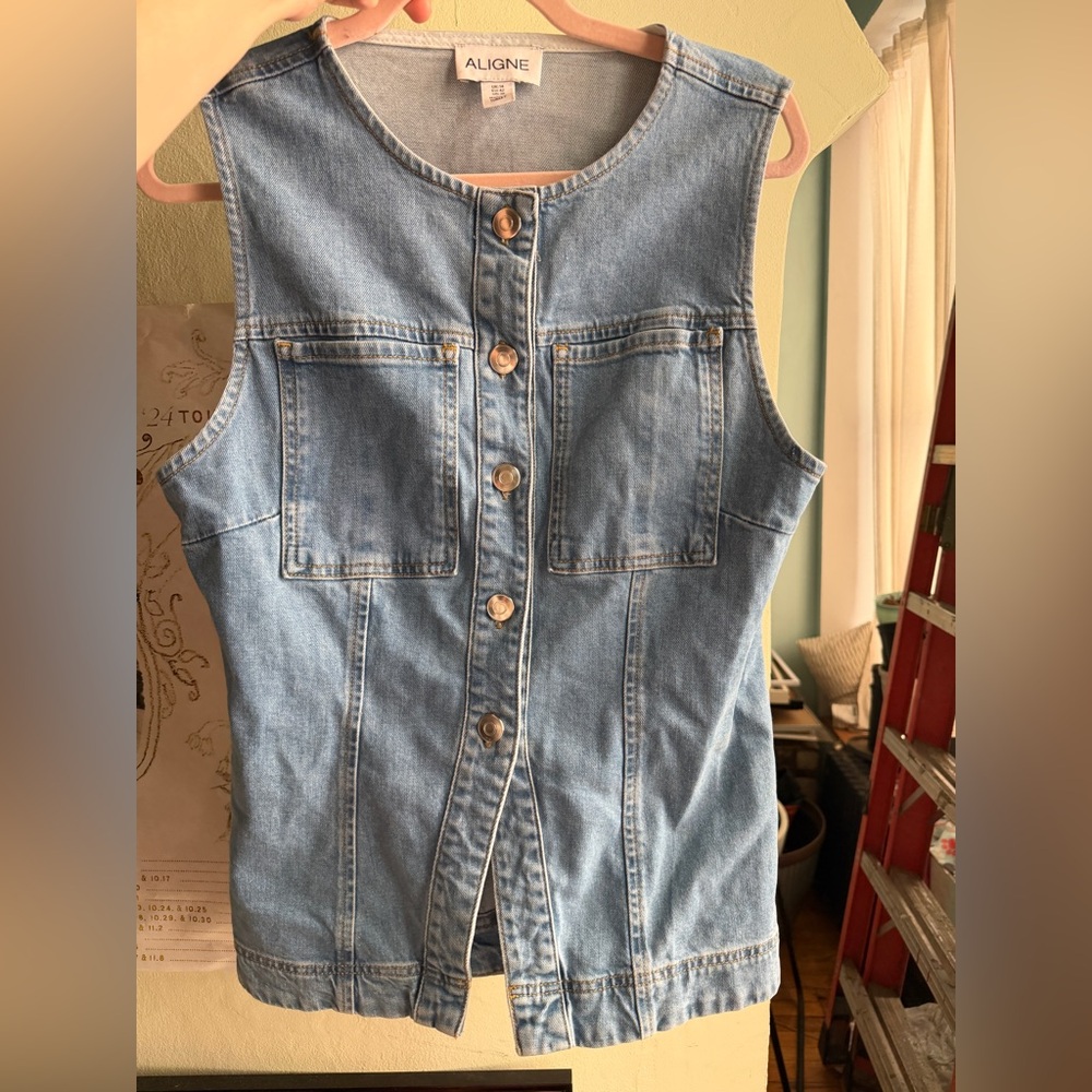 Aligne duke denim waistcoat